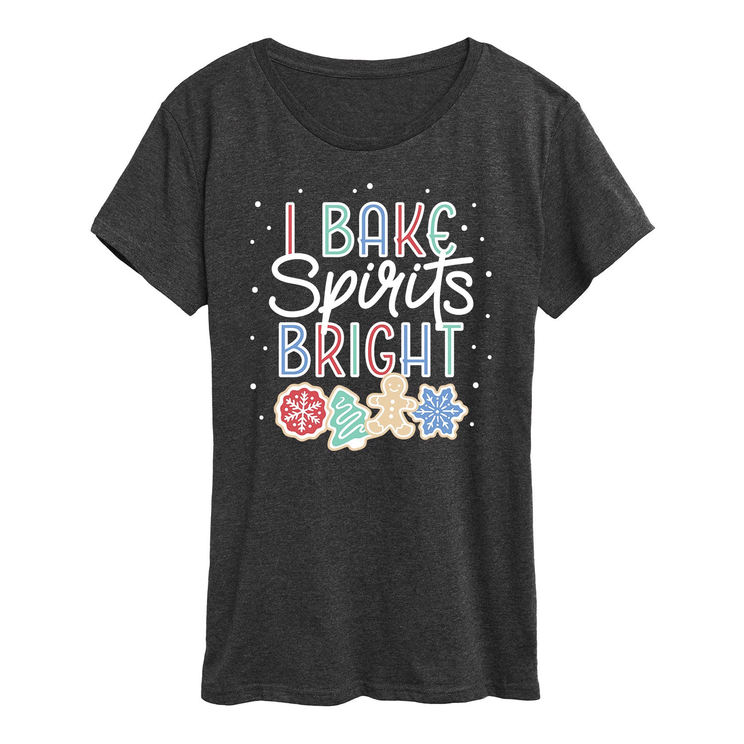 Instant Message - I Bake Spirits Bright - Women's Short Sleeve Graphic T-shirt - Image 2