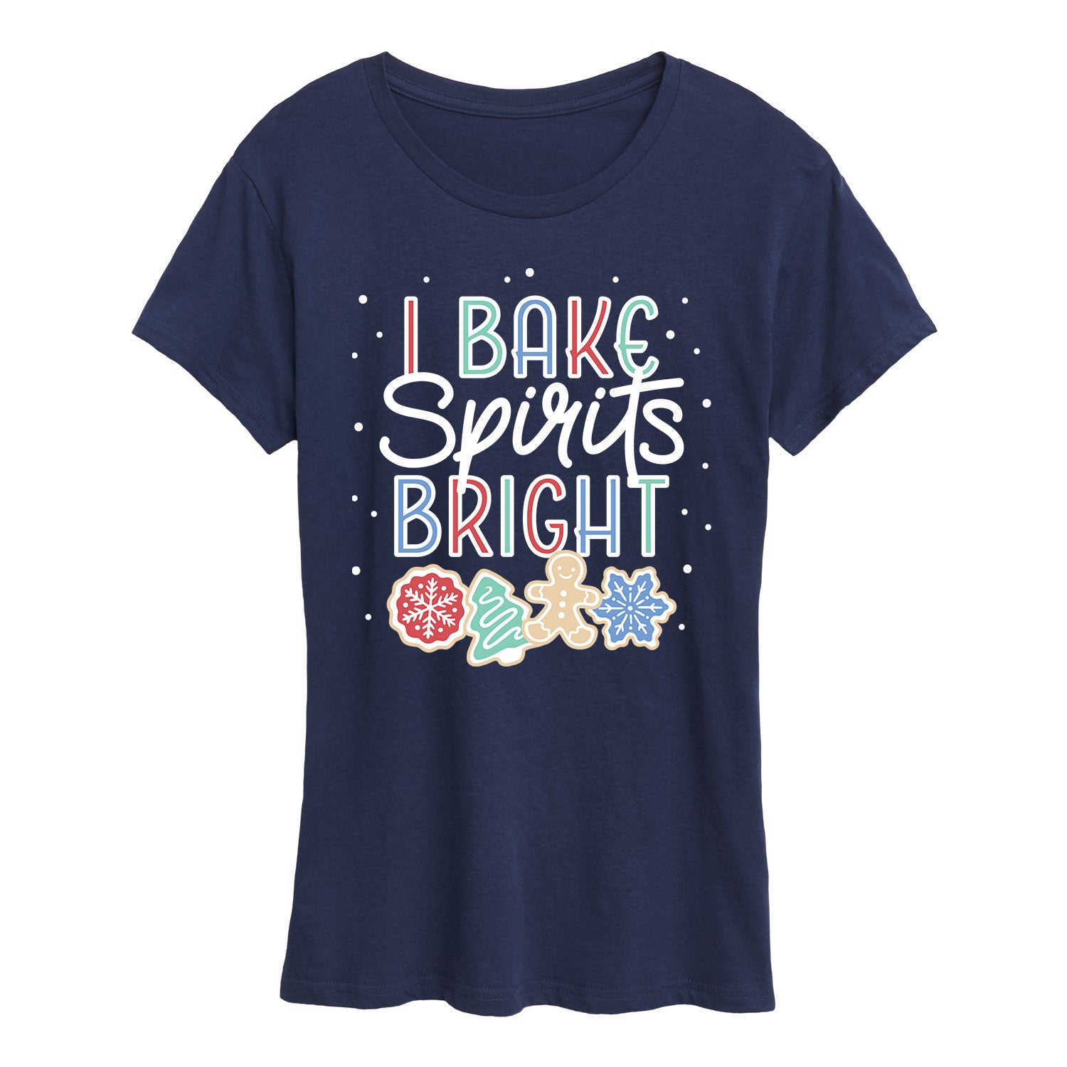 Instant Message - I Bake Spirits Bright - Women's Short Sleeve Graphic T-shirt - Image 3