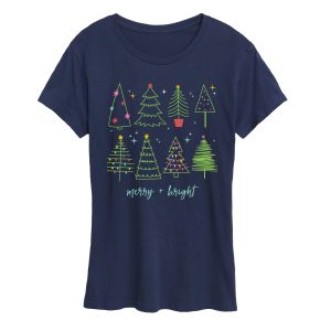 Instant Message - Christmas Trees - Women's Short Sleeve Graphic T-shirt