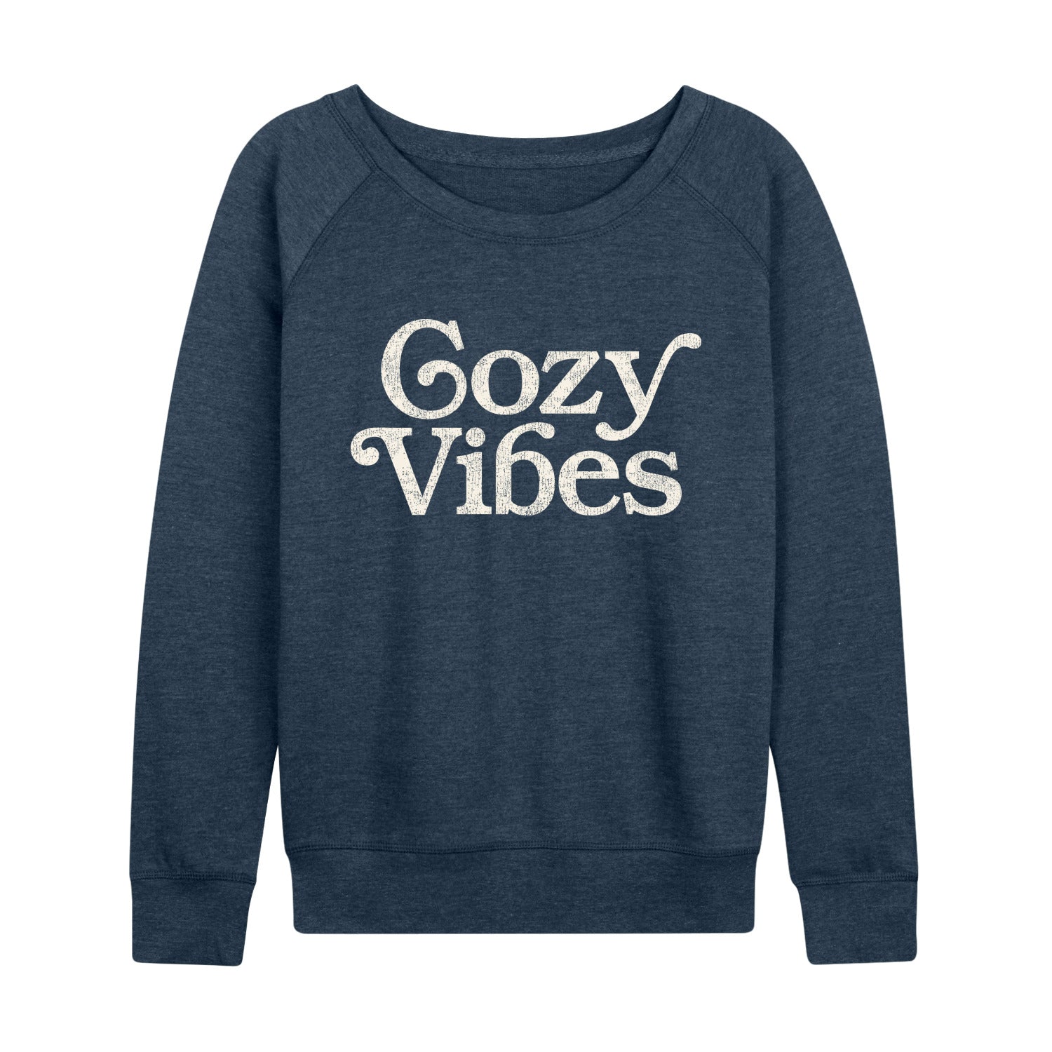 Instant Message - Cozy Vibes - Women's Lightweight French Terry Long Sleeve Shirt - Image 3