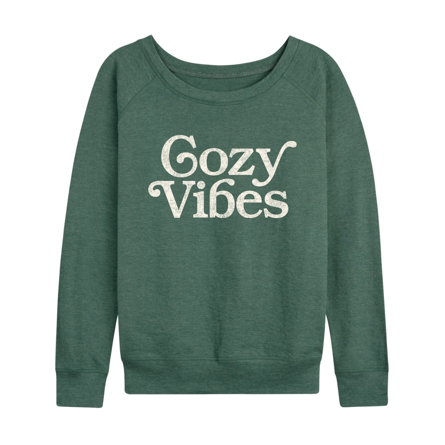 Instant Message - Cozy Vibes - Women's Lightweight French Terry Long Sleeve Shirt - Image 4
