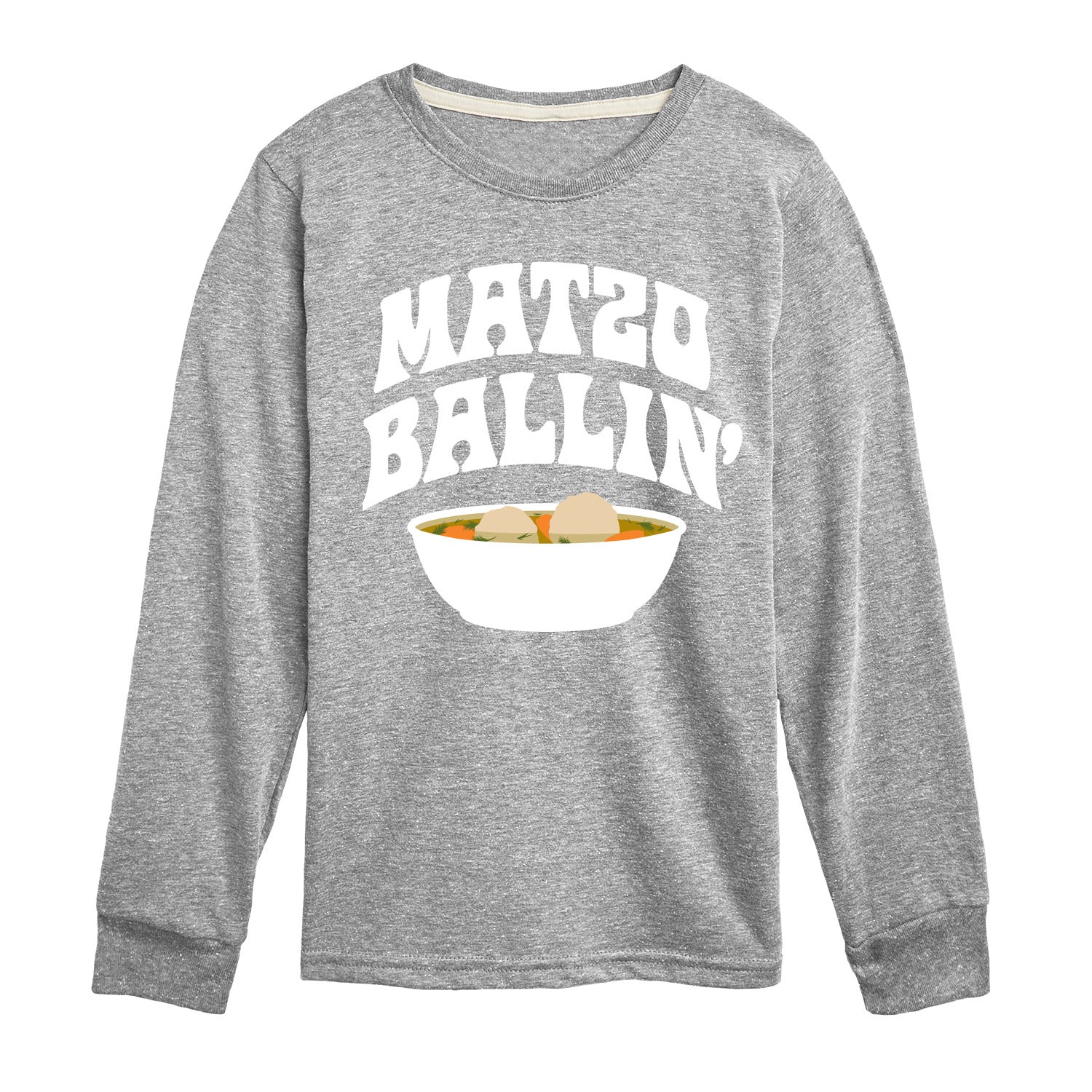 Instant Message - Hanukkah - Matzo Ballin' - Toddler & Youth Long Sleeve Graphic T-Shirt