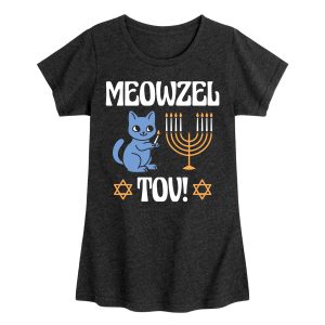 Instant Message - Meowzel Tov! - Toddler & Youth Girls Short Sleeve Graphic T-Shirt