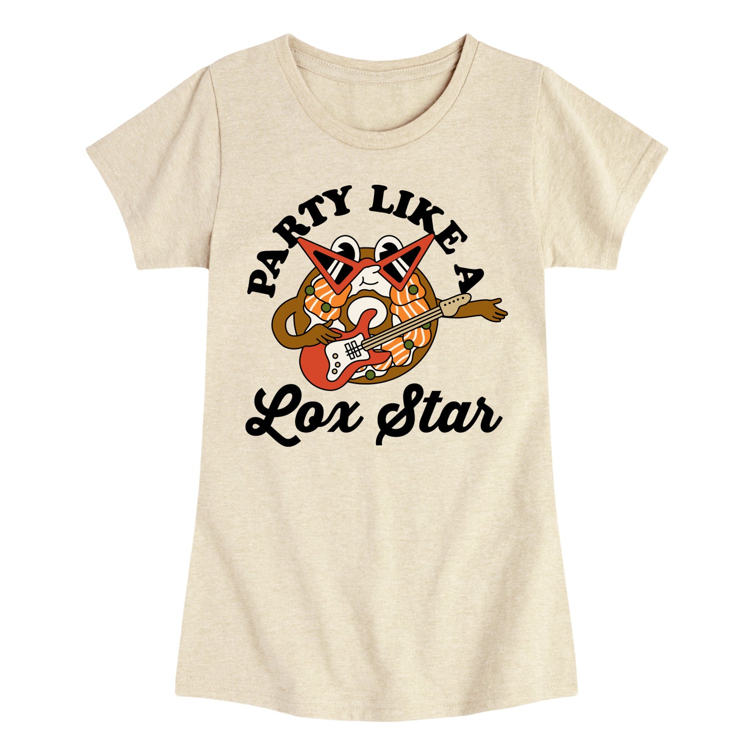 Instant Message - Party Like A Lox Star - Youth Girls Short Sleeve T-shirt