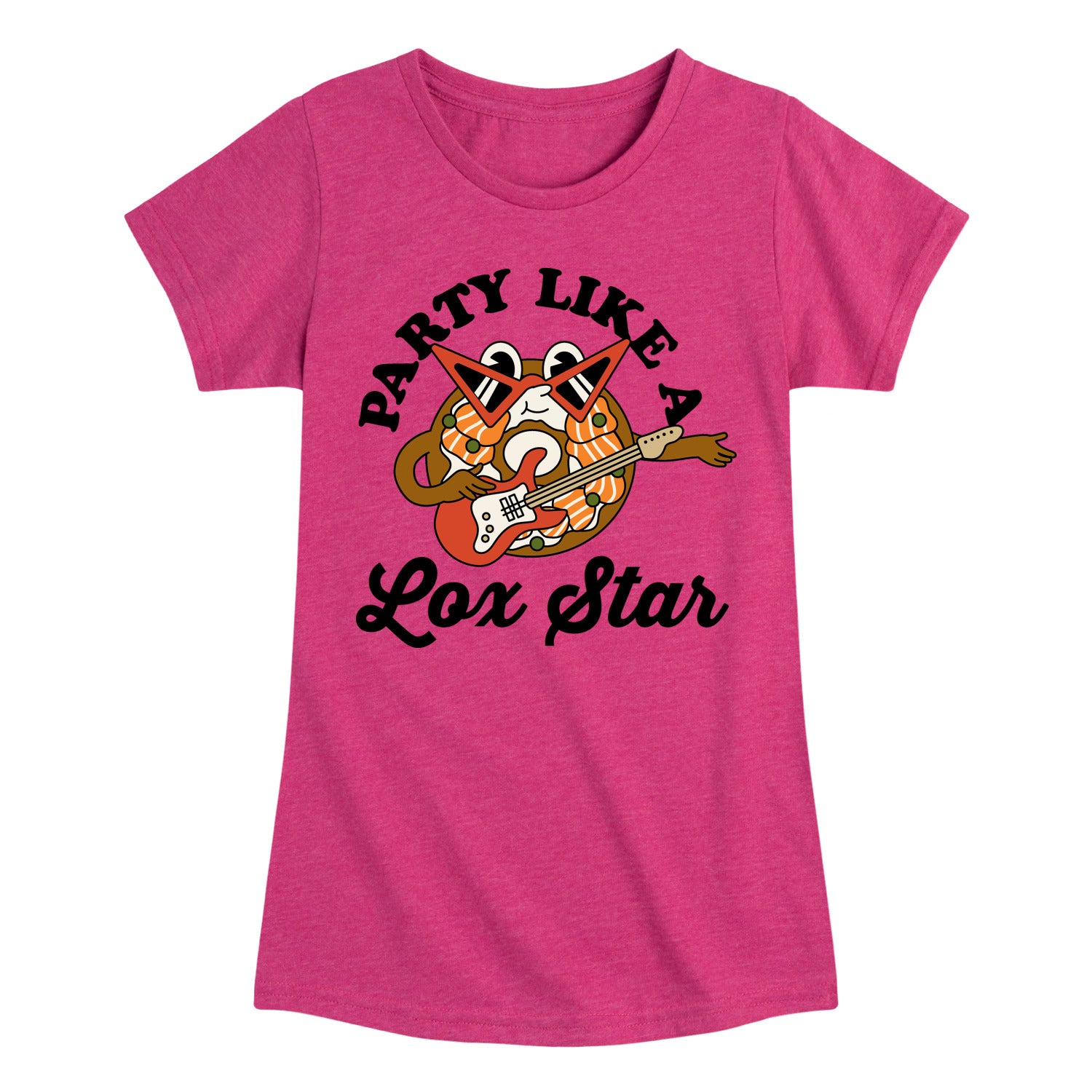 Instant Message - Party Like A Lox Star - Youth Girls Short Sleeve T-shirt - Image 3