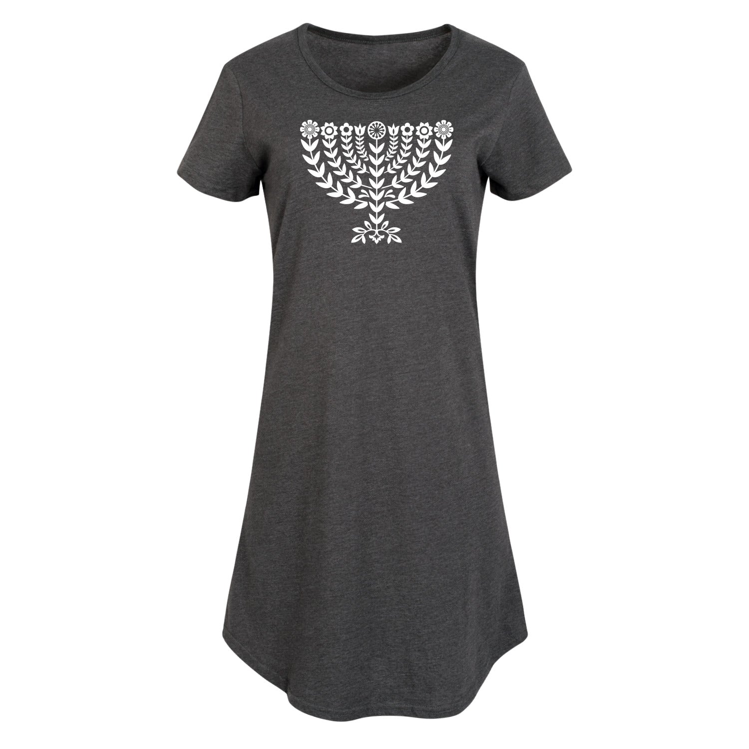 Instant Message - Floral Menorah - Ladies Any Way Dress - Image 2