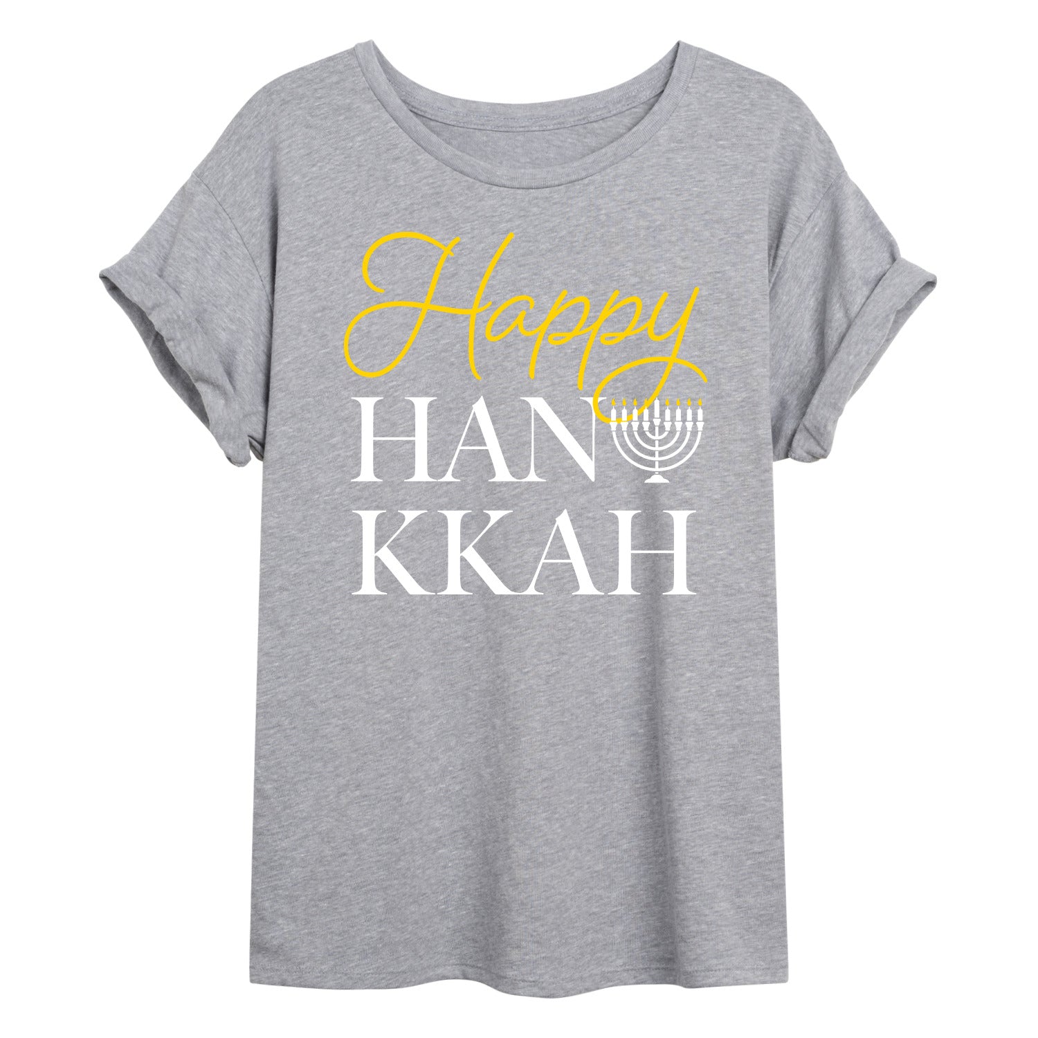 Instant Message - Happy Hanukkah - Womens Graphic T-shirt - Image 2