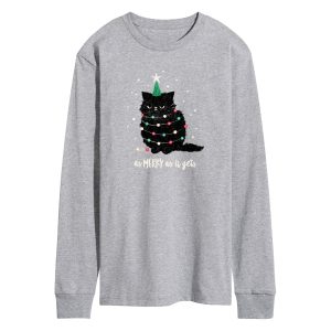 Instant Message - As Merry As It Gets - Men's Long Sleeve Graphic T-Shirt