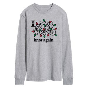 Instant Message - Knot Again Lights - Men's Long Sleeve Graphic T-Shirt