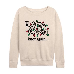 Instant Message - Knot Again Lights - Women's French Terry Long Sleeve Pullover