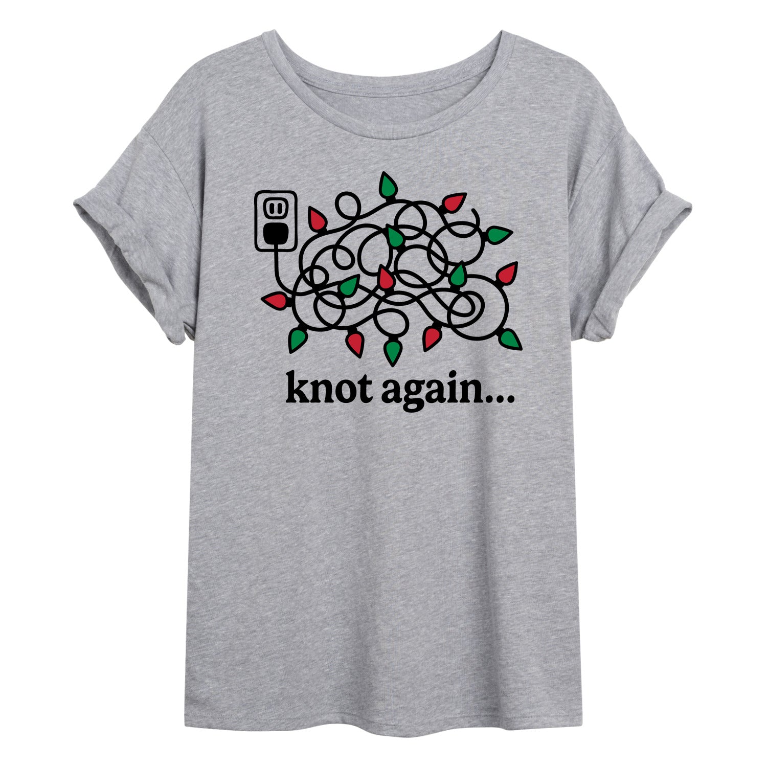 Instant Message - Knot Again Lights - Womens Graphic T-shirt - Image 2
