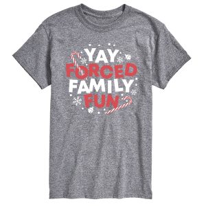 Instant Message - Yay Forced Family Fun - Men's Short Sleeve Graphic T-Shirt