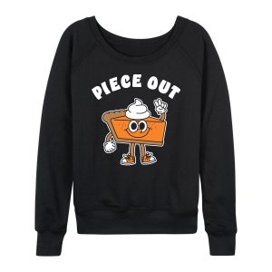 Instant Message - Piece Out Pie - Women's French Terry Long Sleeve Pullover