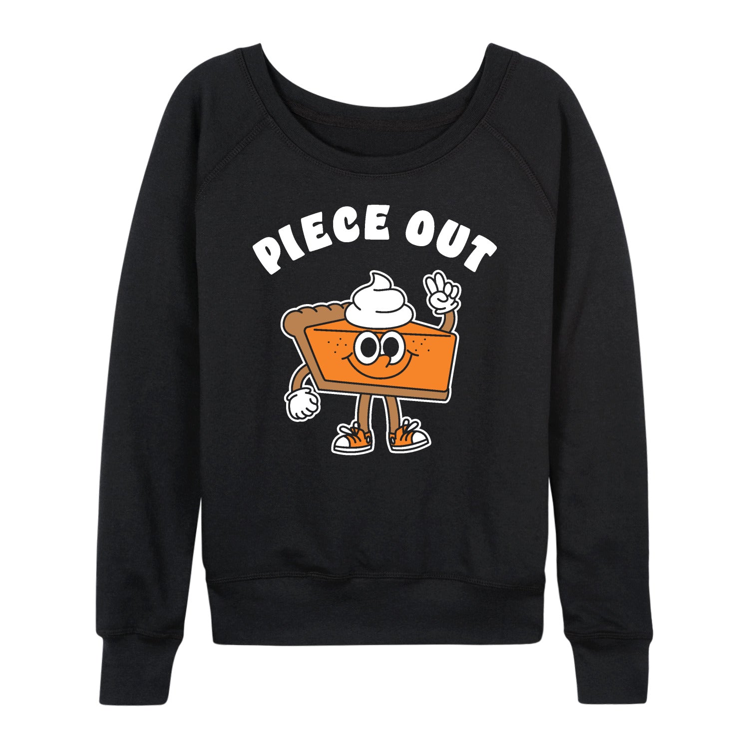 Instant Message - Piece Out Pie - Women's French Terry Long Sleeve Pullover