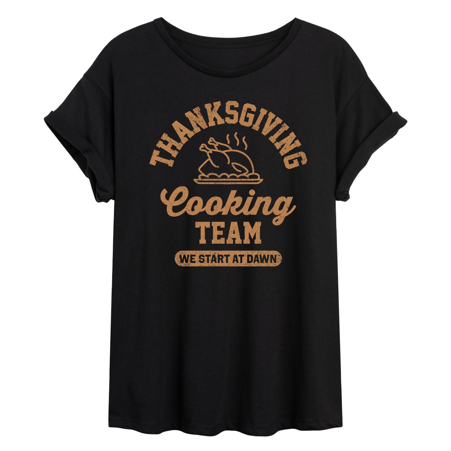 Instant Message - Thanksgiving Cooking Team - Womens Graphic T-shirt