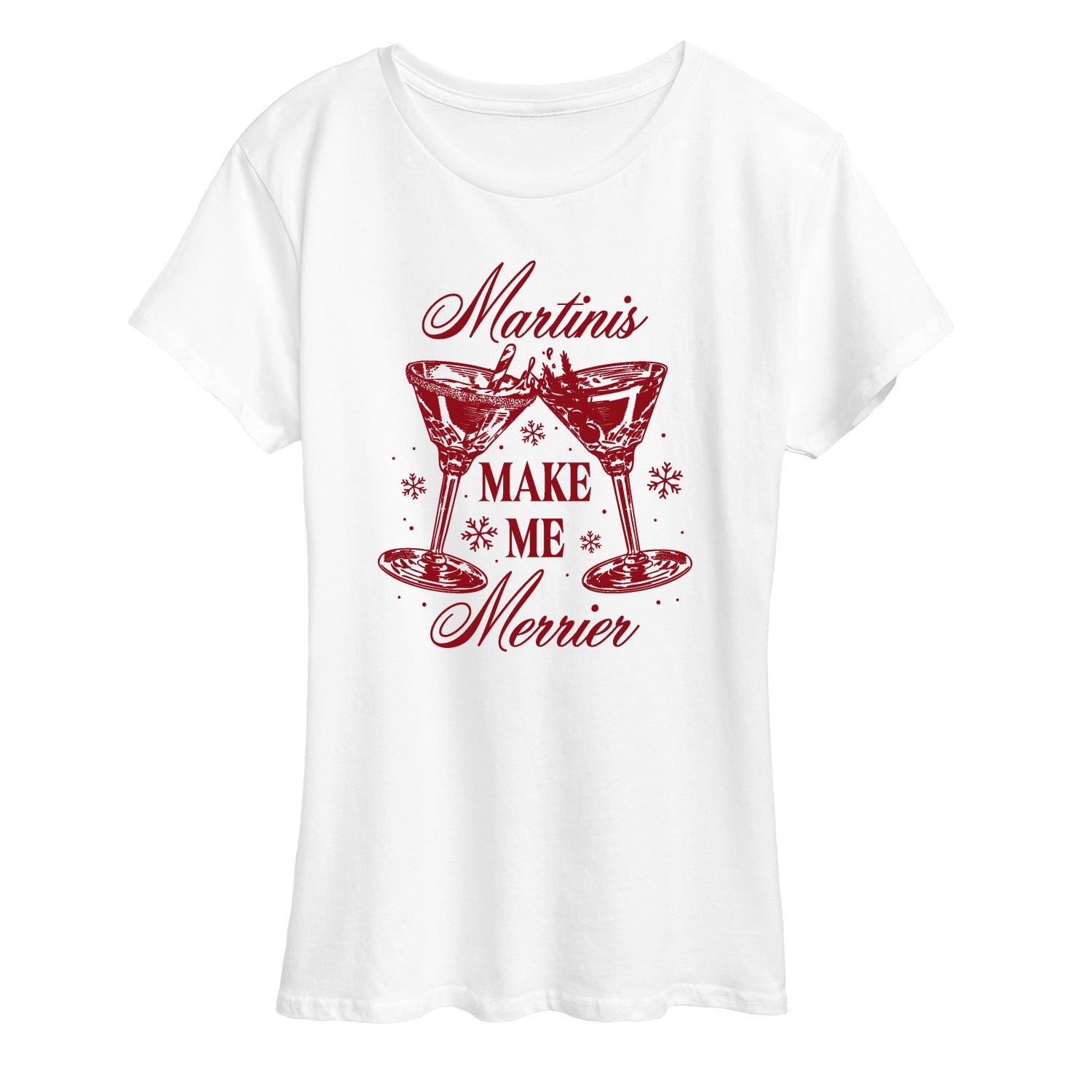 Instant Message - Martinis Merrier - Women's Short Sleeve Graphic T-Shirt - Image 2