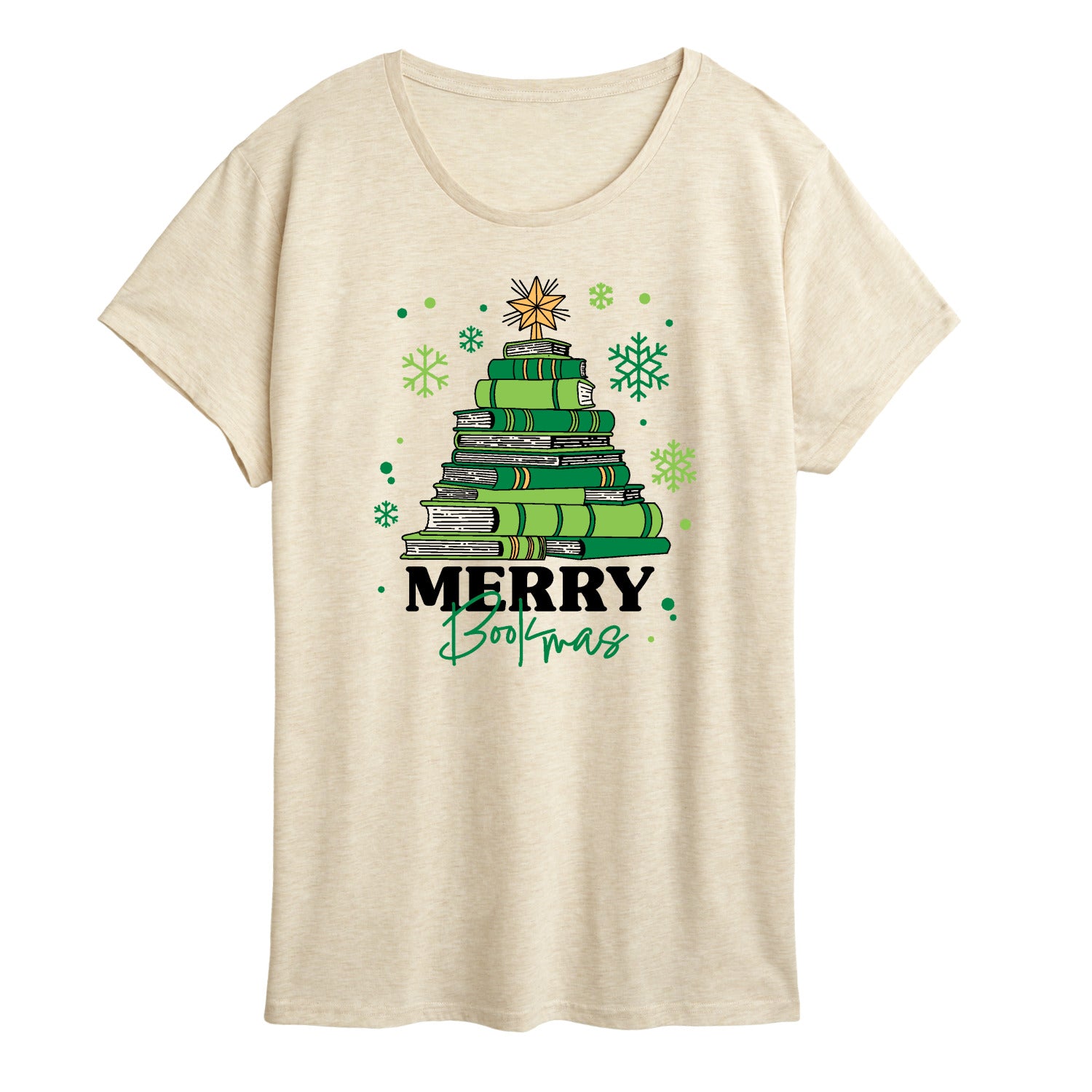 Instant Message - Merry Bookmas - Women's Short Sleeve Graphic T-shirt
