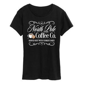 Instant Message - North Pole Coffee Co - Women's Short Sleeve Graphic T-shirt