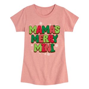 Instant Message - Mamas Merry Mini - Youth Girls Short Sleeve T-shirt