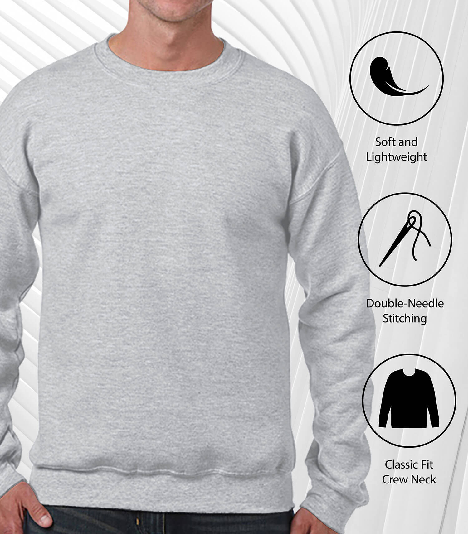 Peanuts - Thankful Grateful Blessed - Men's Crew Neck Fleece Pullover - Image 3