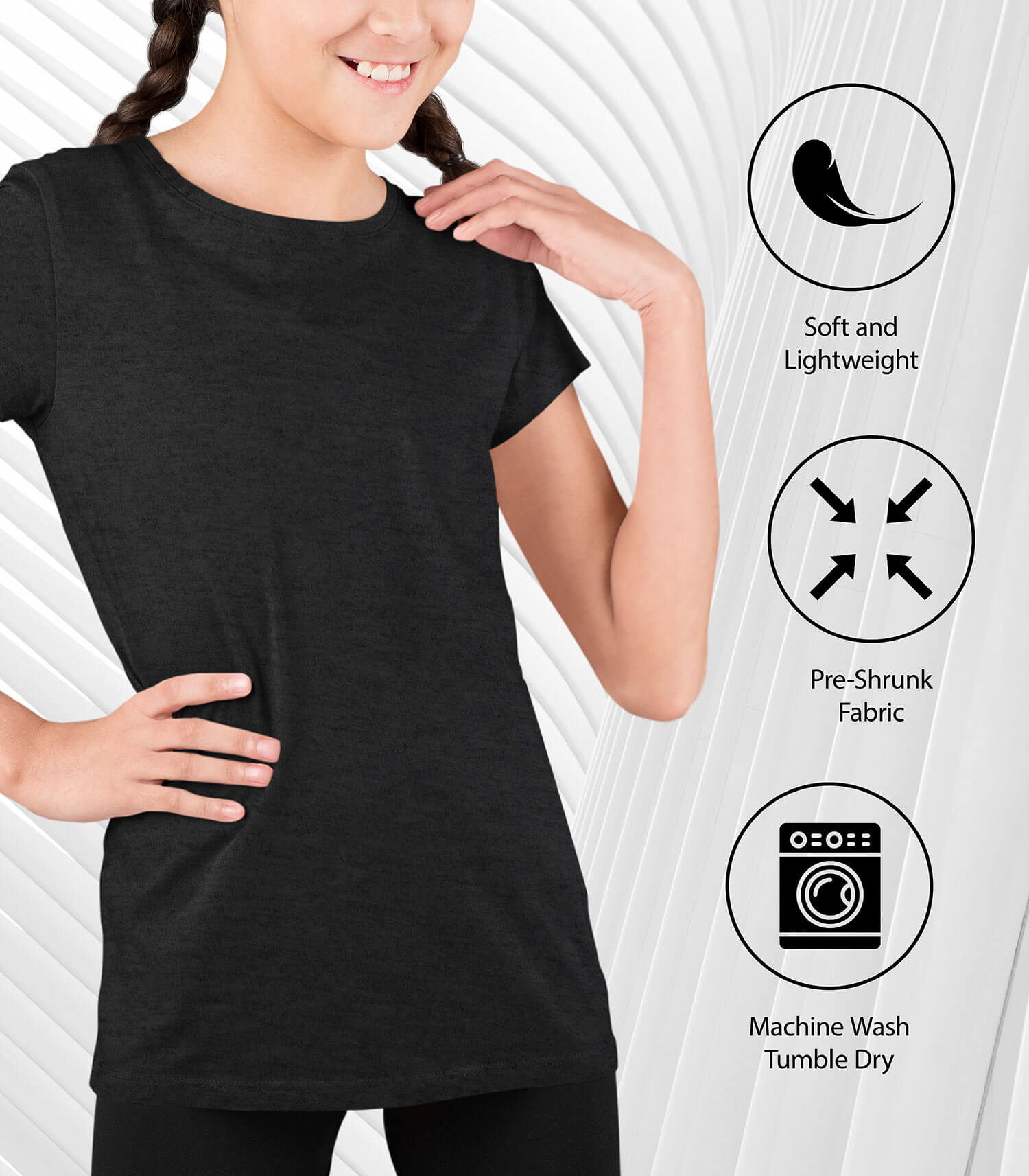 Instant Message - This is How I Roll - Youth Girls Short Sleeve T-shirt - Image 7