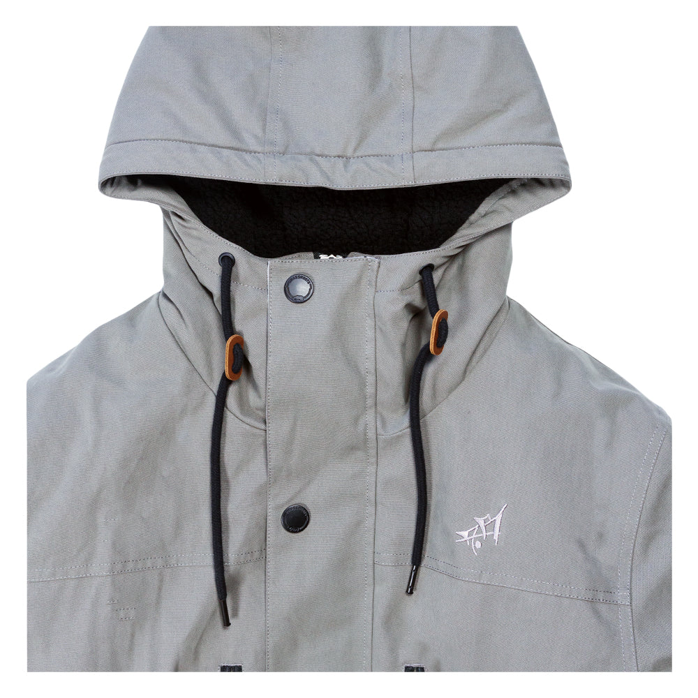 Grassroots California Aaron Brooks Split Moon Gray Parka Jacket - Image 6