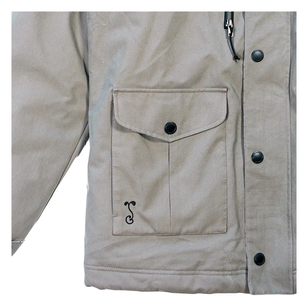 Grassroots California Aaron Brooks Split Moon Gray Parka Jacket - Image 7