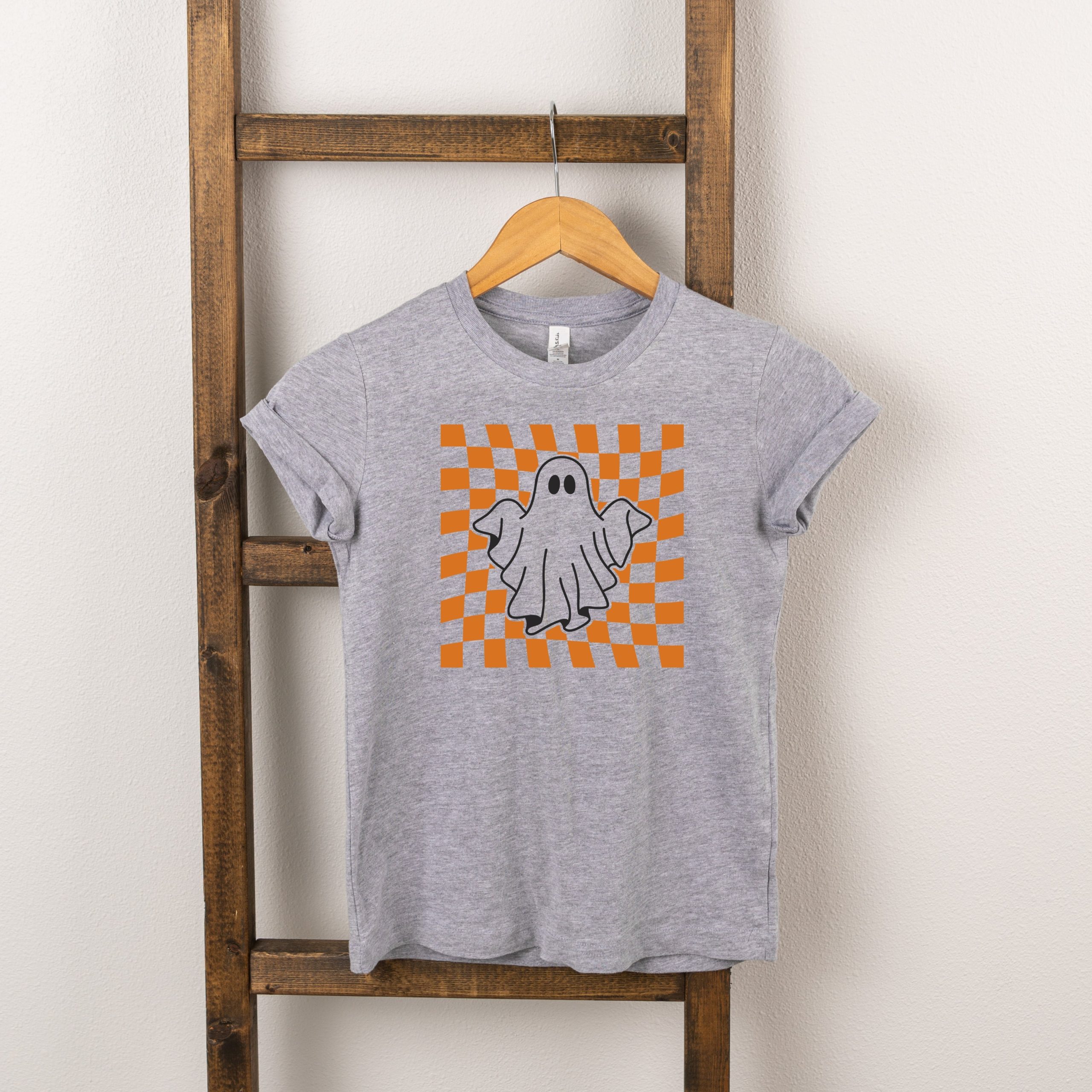 The Juniper Shop Youth Checkered Ghost Short Sleeve Crew Neck - Image 2