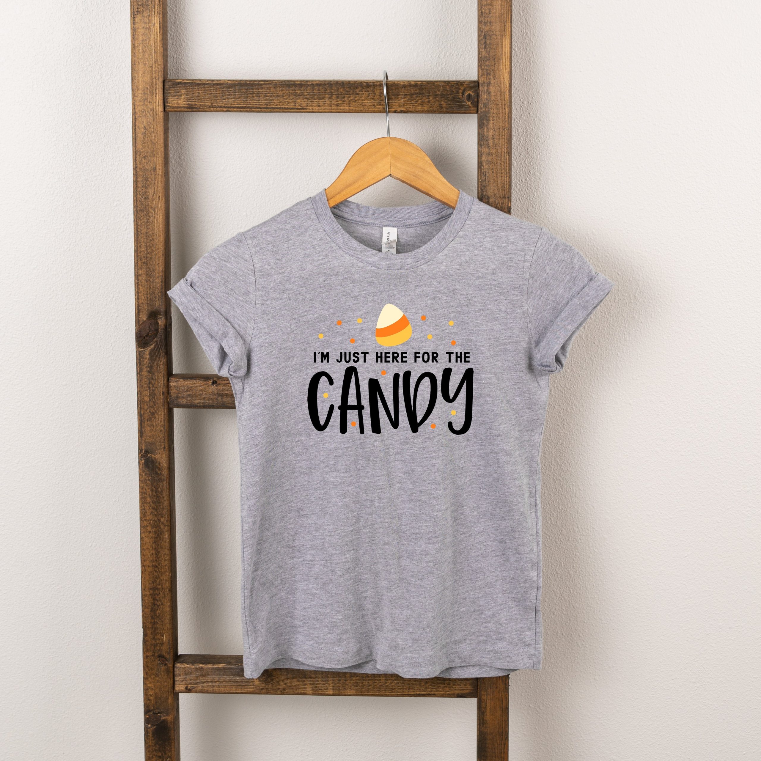 The Juniper Shop Toddler Here For The Candy Short Sleeve Crew Neck - Image 2
