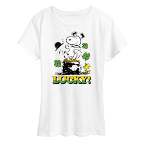 Peanuts - Lucky - Women's Short Sleeve Graphic T-Shirt