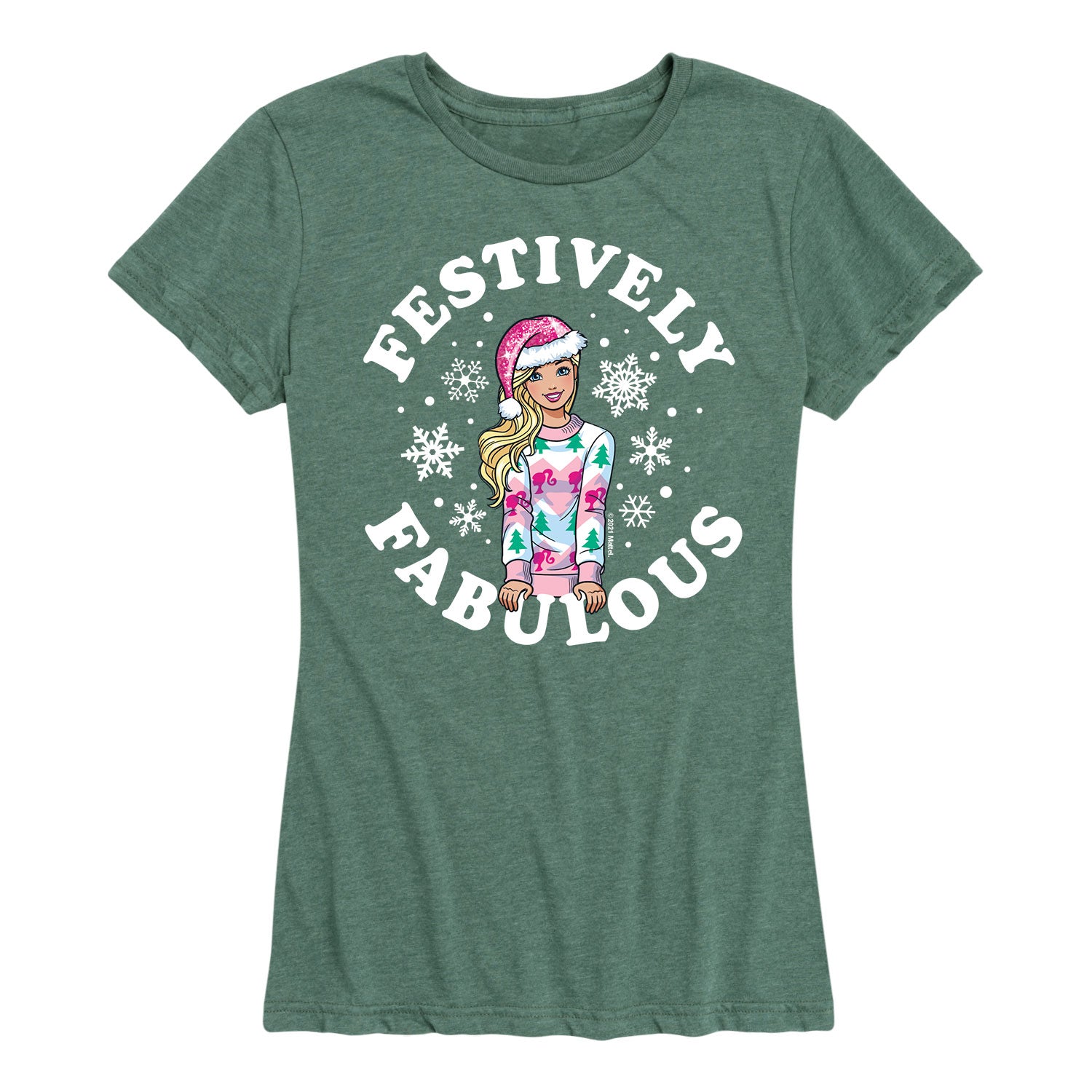 Barbie - Festively Fabulous - Women's Short Sleeve Graphic T-Shirt