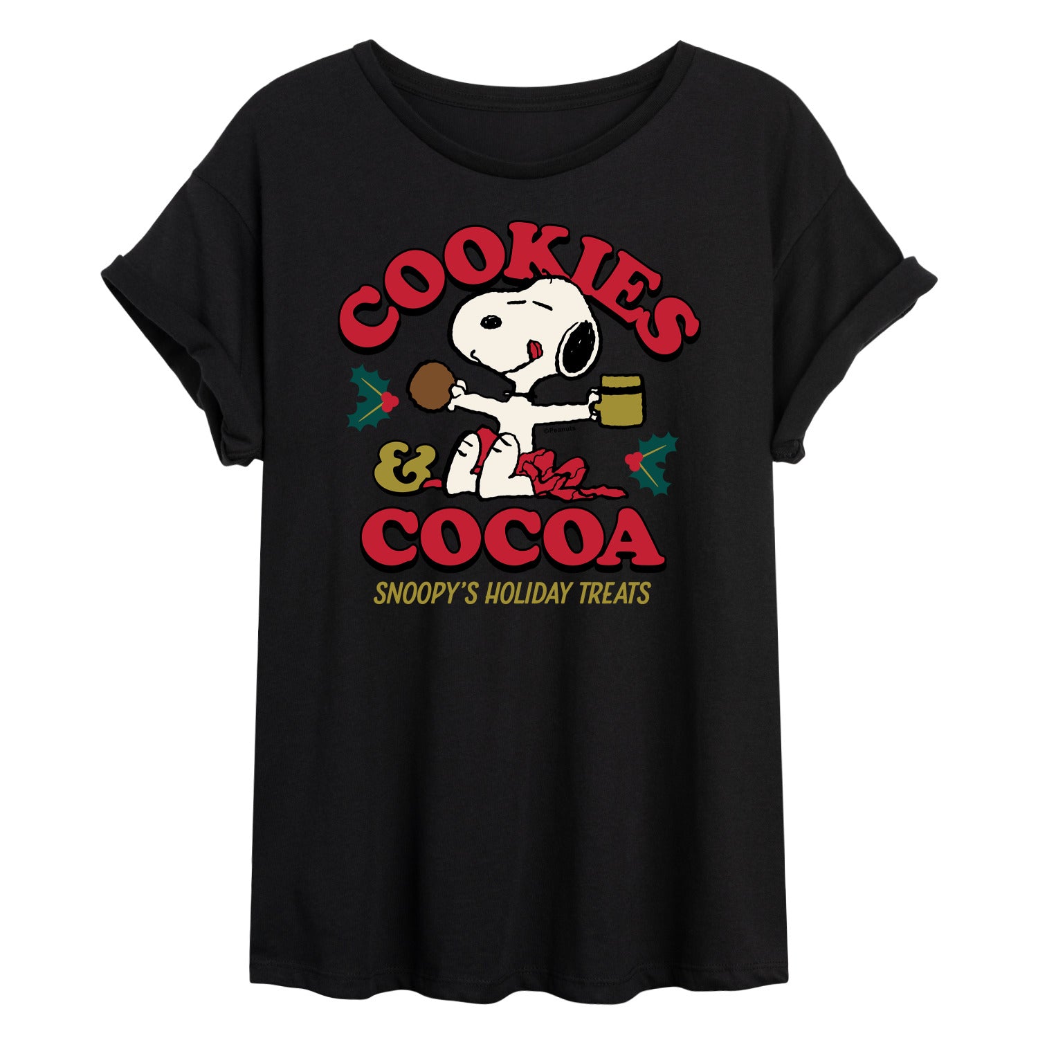 Peanuts - Cookies And Cocoa - Women's Oversized T-Shirt