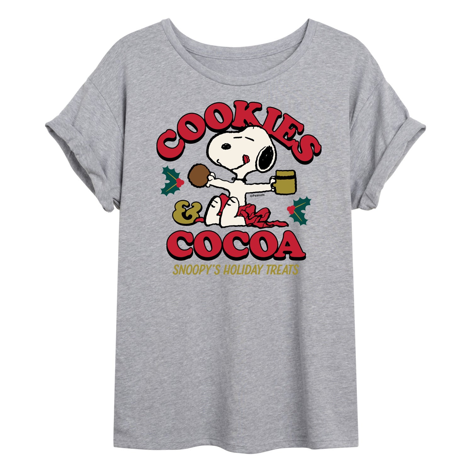 Peanuts - Cookies And Cocoa - Women's Oversized T-Shirt - Image 2