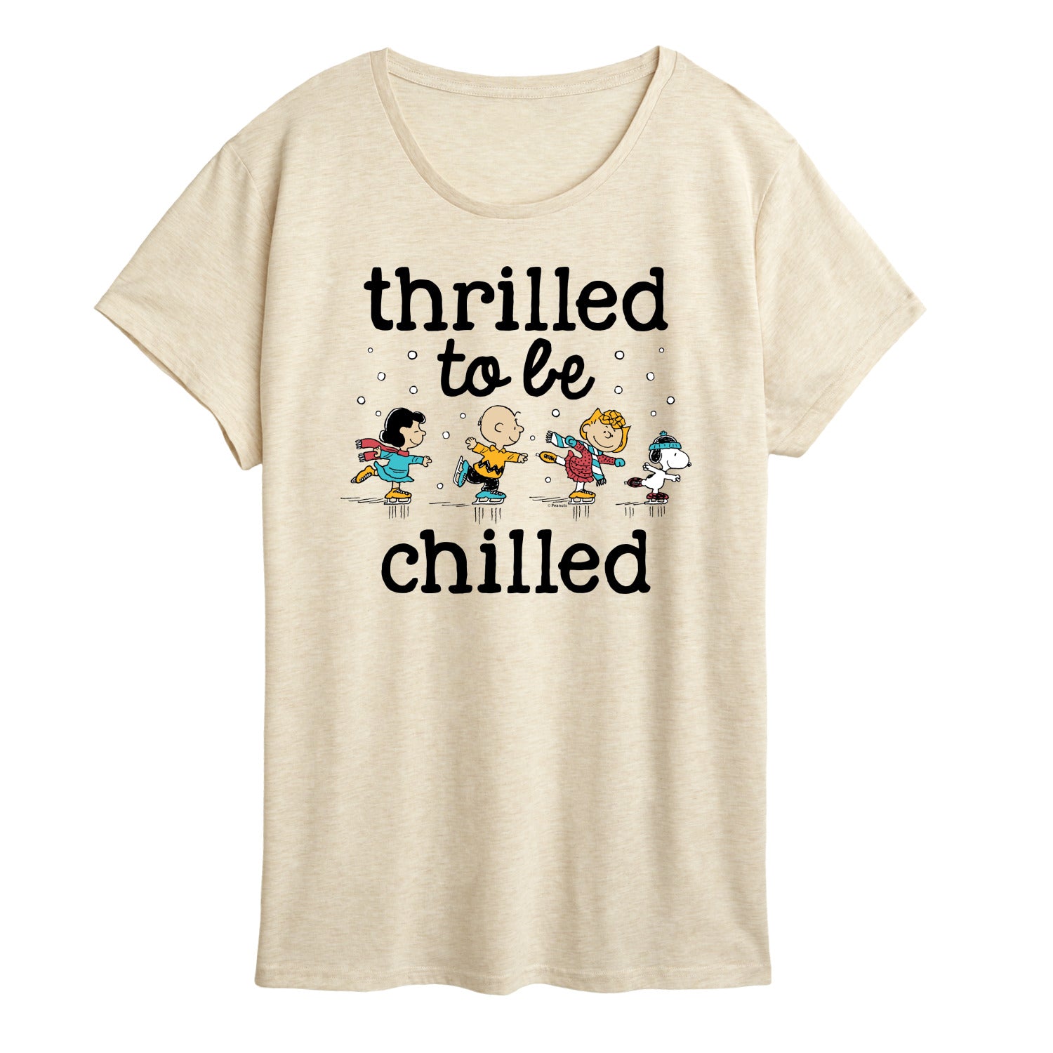 Peanuts - Thrilled To Be Chilled - Women's Short Sleeve Graphic T-Shirt