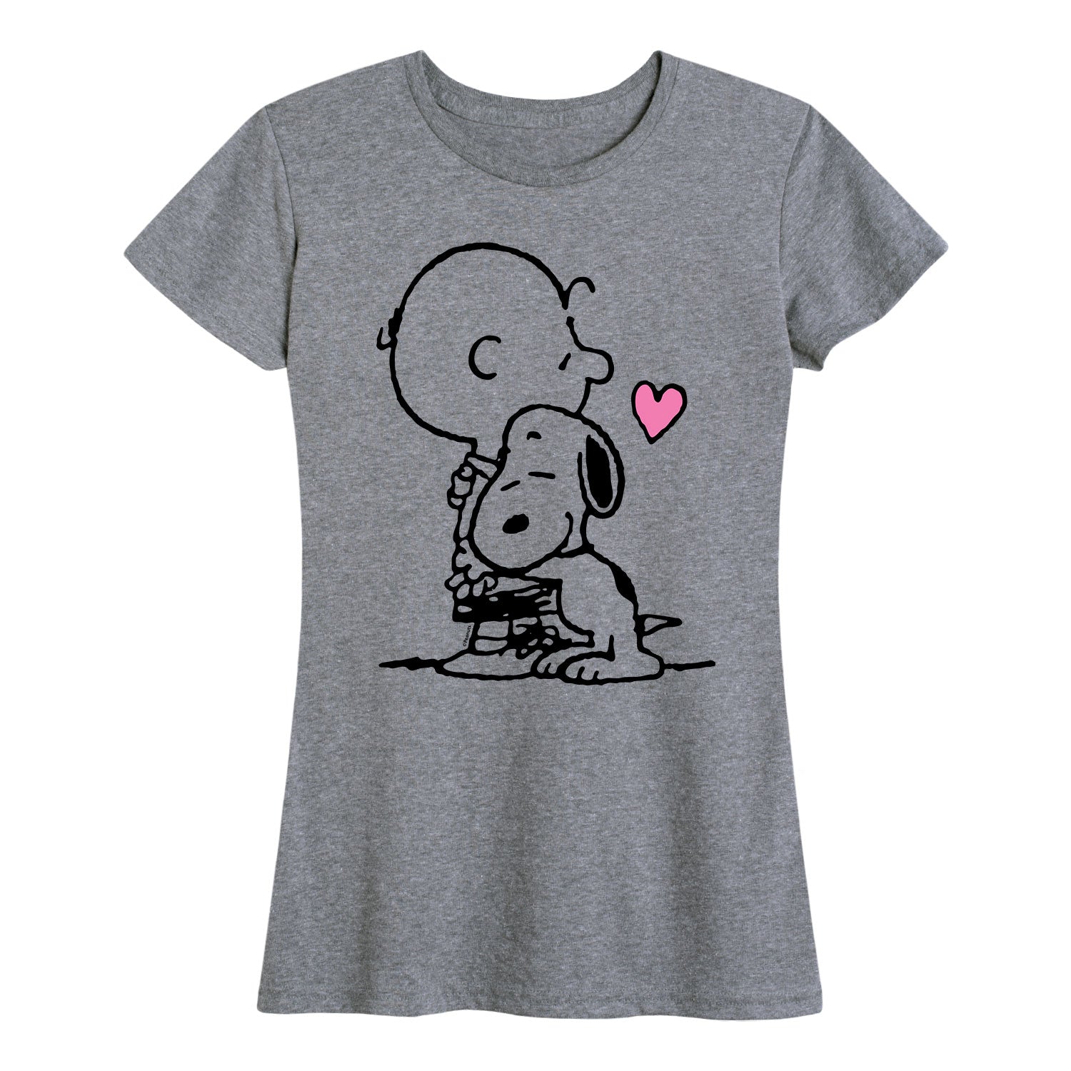 Peanuts - Snoopy Charlie Brown Hug - Women's Short Sleeve Graphic T-Shirt