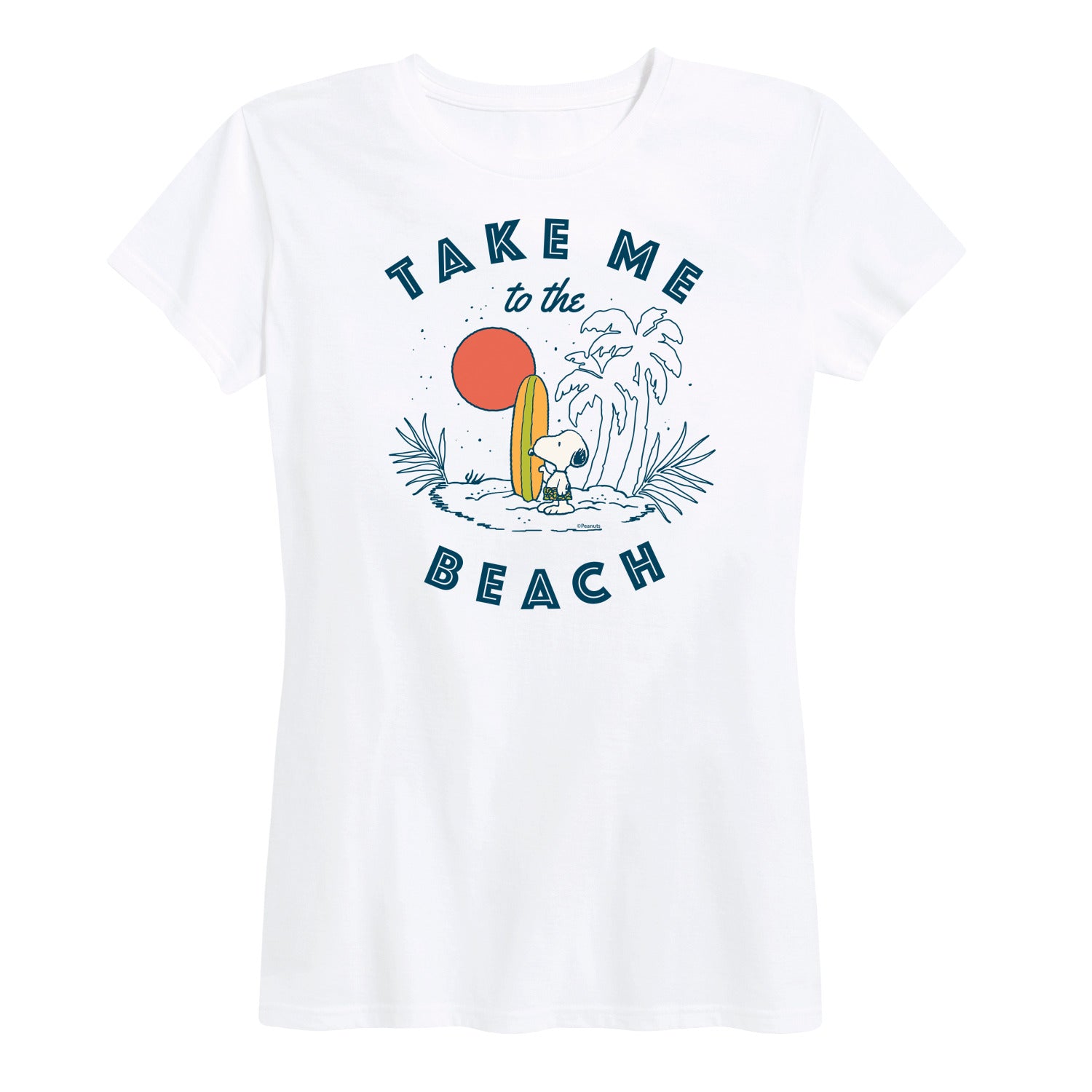 Peanuts - Take Me To The Beach - Women's Short Sleeve Graphic T-Shirt - Image 2