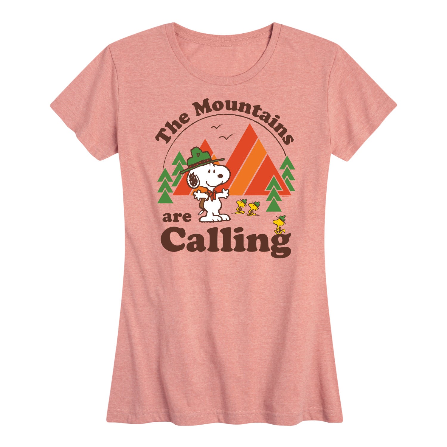 Peanuts - Mountains Are Calling - Women's Short Sleeve Graphic T-Shirt