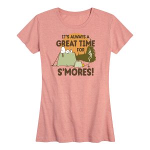 Peanuts - It's Always a Great Time For Smores - Women's Short Sleeve Graphic T-Shirt