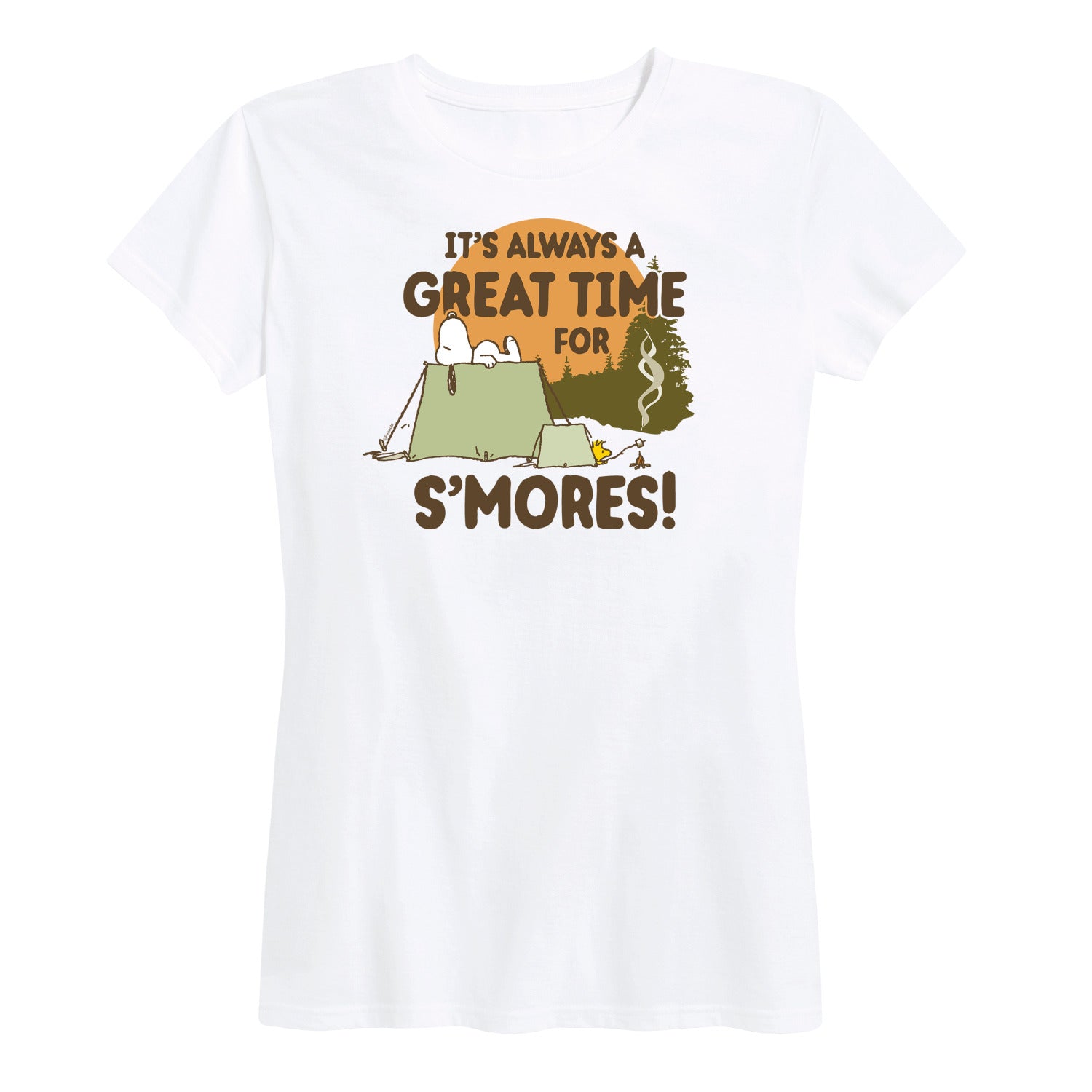 Peanuts - It's Always a Great Time For Smores - Women's Short Sleeve Graphic T-Shirt - Image 2