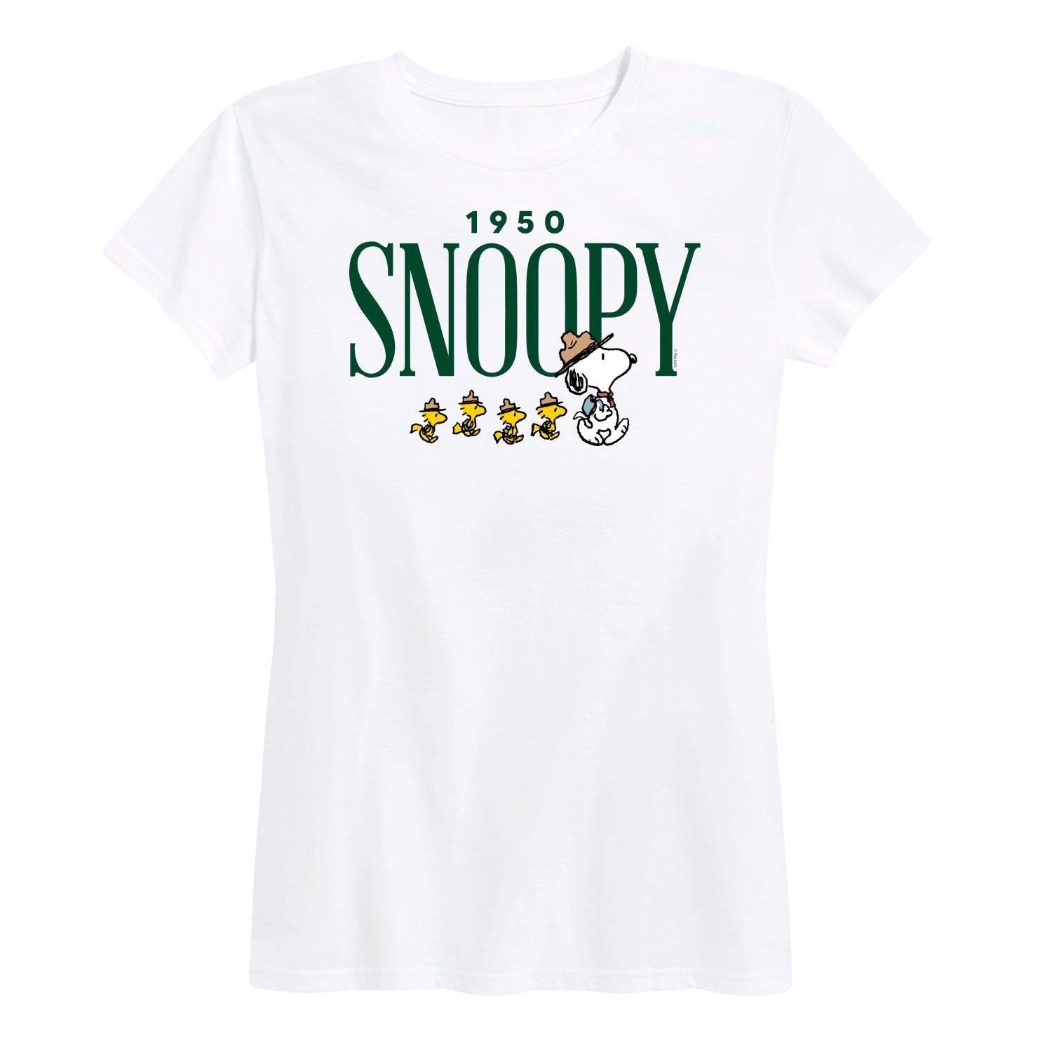 Peanuts - 1950's Camper Snoopy - Women's Short Sleeve Graphic T-Shirt