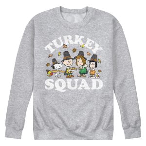 Peanuts - Turkey Squad - Men's Crew Neck Fleece Pullover