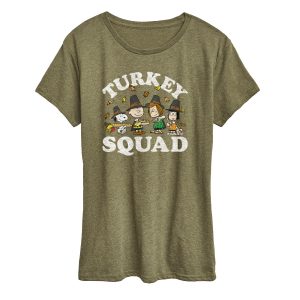 Peanuts - Turkey Squad - Women's Short Sleeve Graphic T-Shirt