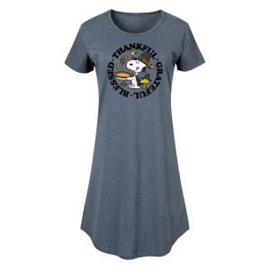 Peanuts - Thankful Grateful Blessed - Women's Any Way Dress