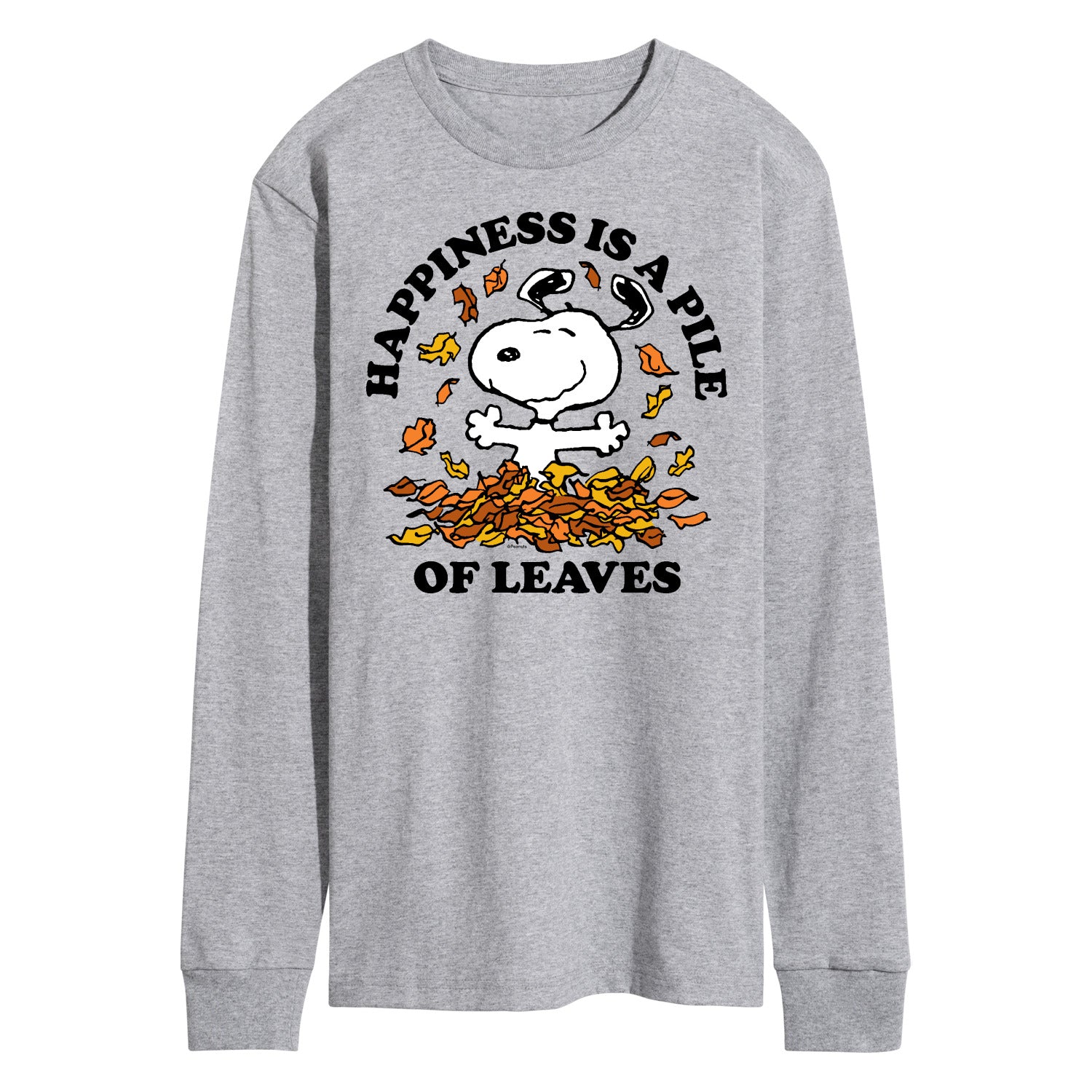 Peanuts - Happiness Is A Pile Of Leaves - Men's Long Sleeve T-Shirt