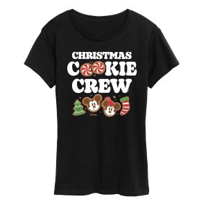 Disney - Mickey and Minnie Christmas Cookie Crew - Women's Short Sleeve Graphic T-Shirt