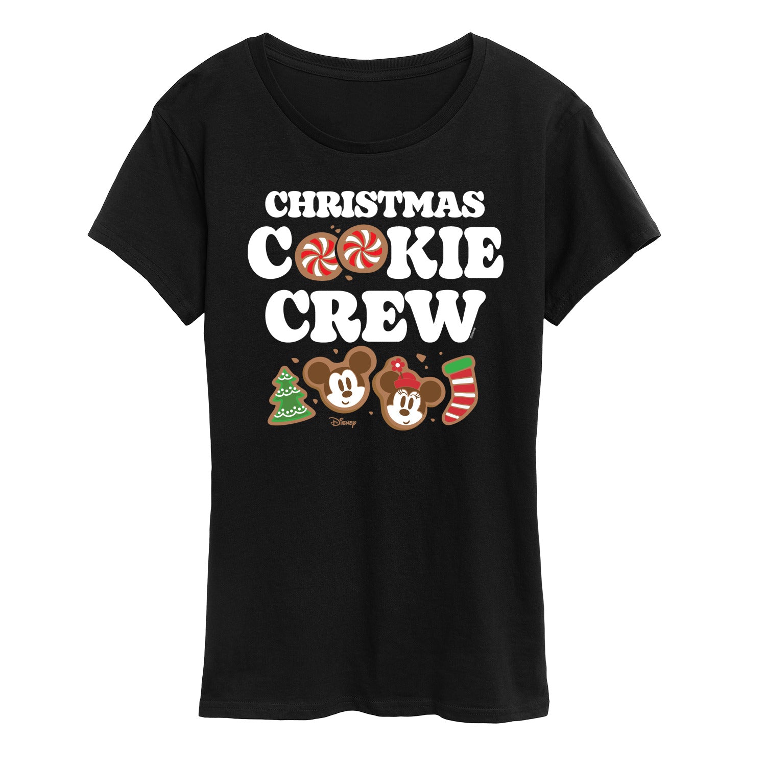 Disney - Mickey and Minnie Christmas Cookie Crew - Women's Short Sleeve Graphic T-Shirt