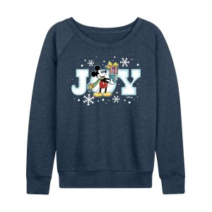 Disney - Joy Mickey - Women's Lightweight French Terry Long Sleeve Shirt