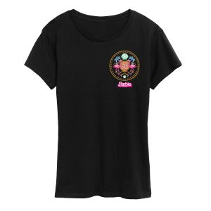 Barbie the Movie - Barbie Crest Full Color - Women's Short Sleeve Graphic T-Shirt