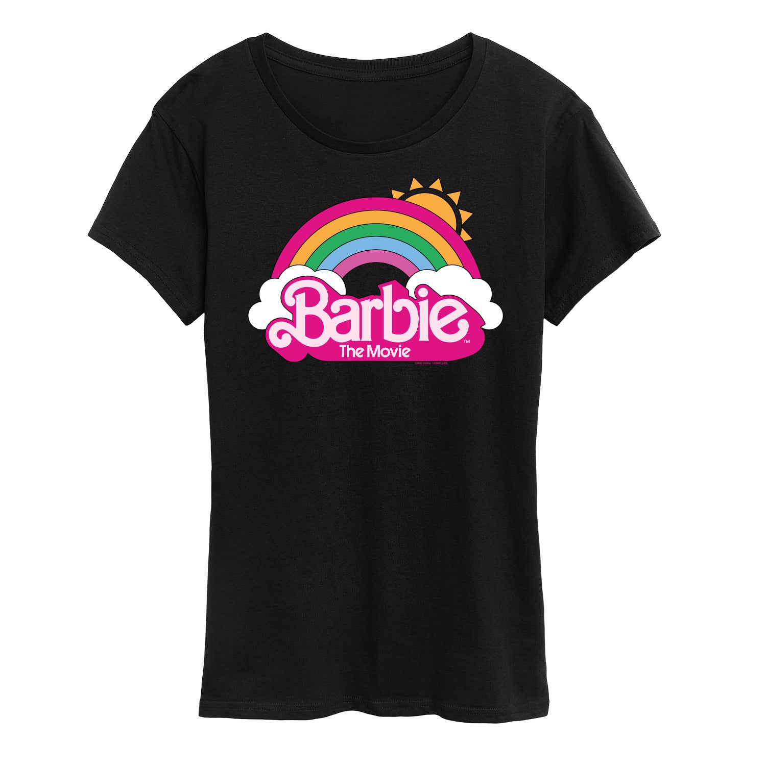 Barbie the Movie - Barbie Logo Rainbow - Women's Short Sleeve Graphic T-Shirt