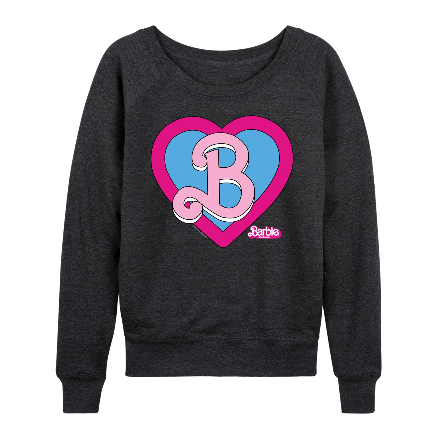Barbie the Movie - Heart Crest - Women's Lightweight French Terry Long Sleeve Shirt - Image 2